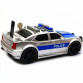 Машинка игровая автопром «Полиция» серебряная, 19х8х7, пластик (свет, звук) 7916ABC