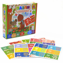 Настольная игра Fun Game «Пазлы. Цифры для малышей», 54 карточки, 3+ (64575)