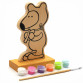 Набор для творчества - деревянная игра-раскраска Медвежонок (с красками), 16 см (13852)