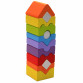 Детский деревянный конструктор пирамидка LD-11 Cubika (Кубика), 12 деталей (14996)