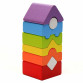 Дитячий дерев'яний конструктор пірамідка LD-12 Cubika (Кубика), 8 деталей (15009)