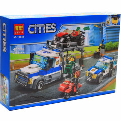 Конструктор «Cities» місто Bela - Пограбування вантажівки, 427 деталей (10658)