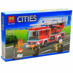 Конструктор «Cities» місто Bela - Пожежний автомобіль зі сходами, 225 деталей (10828)