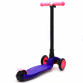 Самокат триколісний (4 колеса) дитячий фіолетовий (ПУ колеса, що світяться, регульована висота ручки)