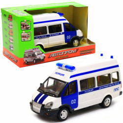 Машинка игрушечная автопром «Полицейская машина» (свет, звук, пластик), 18х7х10 (7811)