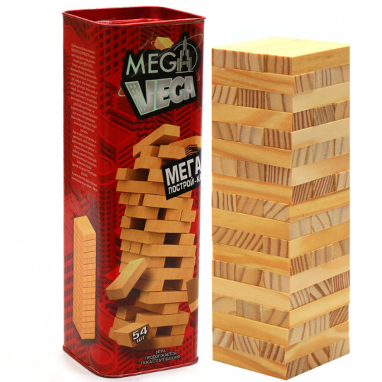 Настільна гра Екстремальна вежа Vega (Vega). Версія гри Дженга (Jenga) G-MV-01