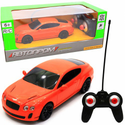 Игрушка машинка автопром на радиоуправлении Бентли Bentley, оранжевый (8821)