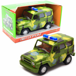 Машинка игровая Автопром Внедорожник (Вооруженные силы) со световыми и звуковыми эффектами (7659-3)