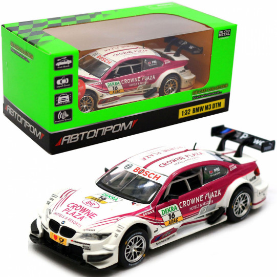 Машинка игровая Автопром BMW M3 DTM со световыми и звуковыми эффектами (7855)