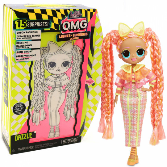 Игровой набор-сюрприз с куклой L.O.L. SURPRISE! серия O.M.G. Lights - Блестящая королева с аксессуарами