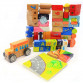Дерев'яна іграшка конструктор блоки Top Bright «Місто», 1+, 84 деталей (120114)