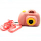 Интерактивная игрушка фотоаппарат детский c играми, розовый (A012)
