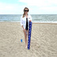 Парасолька пляжна Синій з білими плямами (діаметр - 2.4 м) МН-0041