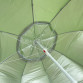 Зонт пляжный антиветер d-2.0м, серебро Stenson, салатовый (MH-2684)