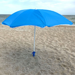 Зонт пляжный d-2,5 м, синий, спицы карбон, серебро (MH-3322-B)