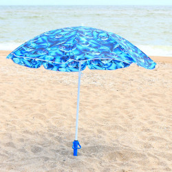 Зонт пляжный ромашка d=1.8 м, Stenson, дельфины (MH-0038)