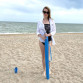 Парасолька пляжна d = 1.8 м, Stenson, синій (MH-2685)