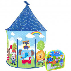 Детская игровая палатка домик «Крутые животные» 93х93х135 см (X003-B)