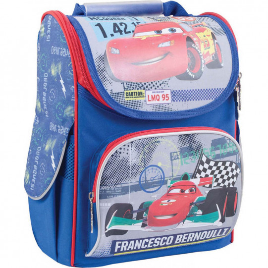 Рюкзак школьный каркасный «1 вересня» H-11 Cars (553306)