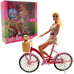 Кукла Defa Lucy на велосипеде с щенком, 30 см (8276)