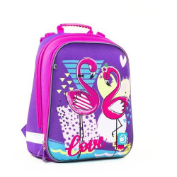 Рюкзак школьный каркасный YES H -12 Flamingo (558017)