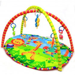 Килимок для малюків «Baby Gymset: Саванна» кільця, знімні дуги, 74x65 см (604-2B)