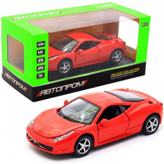 Машинка игровая автопром Ferrari 458 Красный (321C)