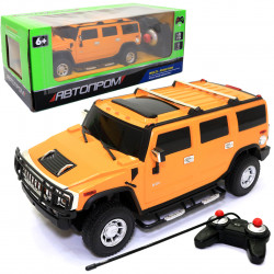 Машинка іграшкова Автопром на радіокеруванні Hummer H2 (Хаммер) помаранчевий (8806)