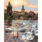 Картина по номерам Danko toys Лебеди Праги, 40х50 см (KPN-01-04)