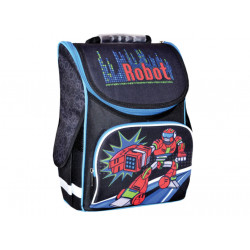 Рюкзак шкільний каркасний Smart Robot Чорний (553023)