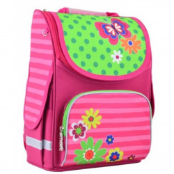 Рюкзак шкільний каркасний Smart PG-11 Flowers Рожевий (554511)