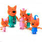 Дитячий ігровий набір фігурок «Три кота їдуть на пікнік», машинка, 5 фігурок (PS659)