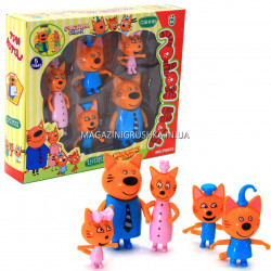Детский игровой набор фигурок «Три кота. Счастливая семья», 5 фигурок (PS653)