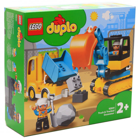 Конструктор LEGO DUPLO Вантажівка і гусеничний екскаватор, 20 деталей (10931)