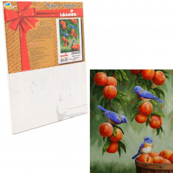 Картина по номерам Идейка «Дрозды и персики», 40x30 см (КНО2429)