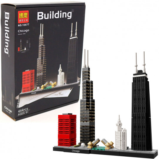 Конструктор Bela building Архитектура - Чикаго, 444 детали (10677)