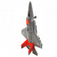 Літак іграшковий Автопром (світлові і звукові ефекти, пластик) сіро-помаранчевий 32х22х5 см (7915AB)