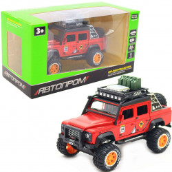 Машинка іграшкова Автопром Defender Червоний зі світловими і звуковими ефектами (7681)