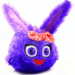 Мягкая игрушка Kinder Toys «Пушистик» фиолетовый 35х18х15 (00237-5)