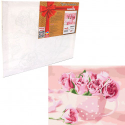 Картина за номерами ідейка «Чайні троянди» 40x50 см (КНО2923)