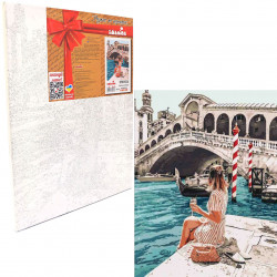 Картина по номерам Идейка «Влюблена в Венецию» 40x50 см (КНО4526)