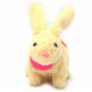 Мягкая игрушка интерактивная музыкальный кролик бежевый, уши светятся 20х10х20 см (M142)