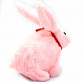 Мягкая игрушка интерактивная музыкальный кролик розовый, уши светятся 20х10х20 см (M142)