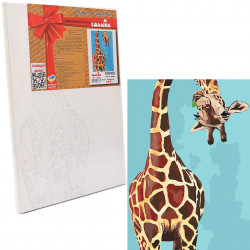 Картина по номерам Идейка «Весёлый жираф» 35x50 см (КНО4061)