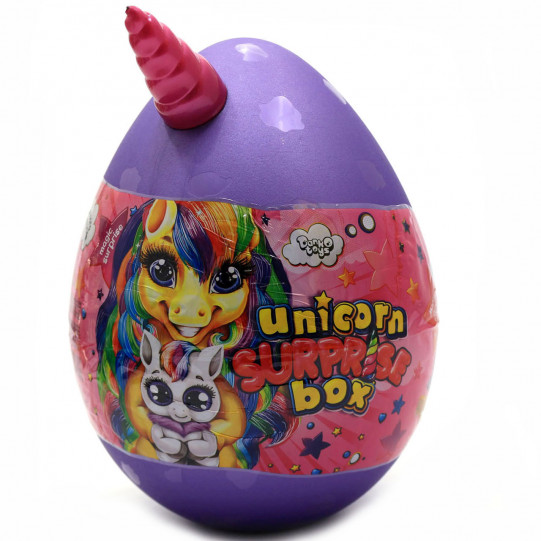 Ігровий набір Данко Тойс "Unicorn Surprise Box» Яйце єдинорога, фіолетове російську мову, 30х20 см (USB-01-01)
