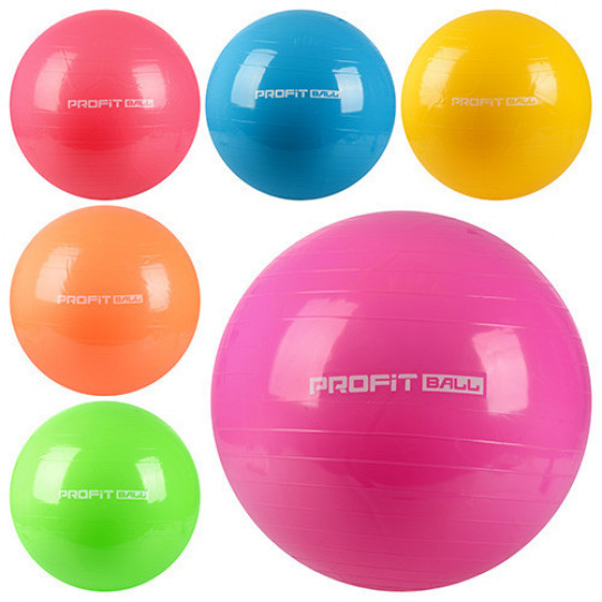 Мяч для фитнеса (фитбол) «Profit Ball» (75 см) Малиновый MS 0383