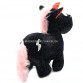 М'яка іграшка «Поні-єдиноріг 3», чорний, хутро штучне, 35х13х30 см (25053-7)