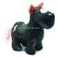 М'яка іграшка «Поні-єдиноріг 3», чорний, хутро штучне, 35х13х30 см (25053-7)