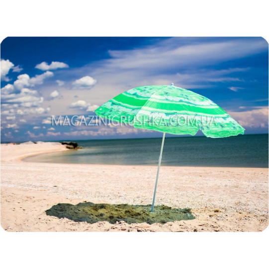 Зонт пляжный (диаметр - 2.4 м) - салатовый