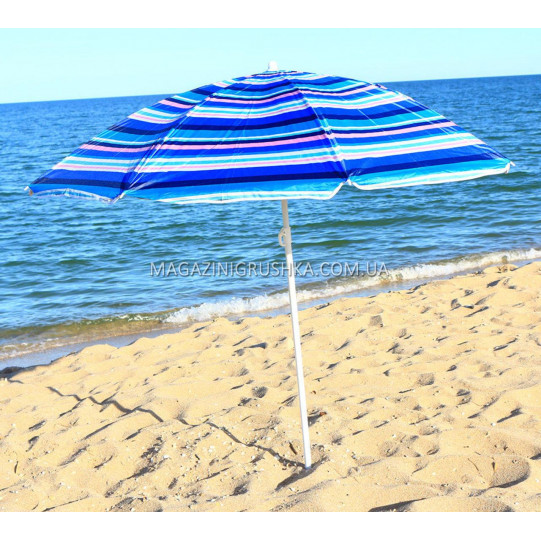 Зонт пляжный МН-0037 (диаметр - 1.8 м) - серебро, №4